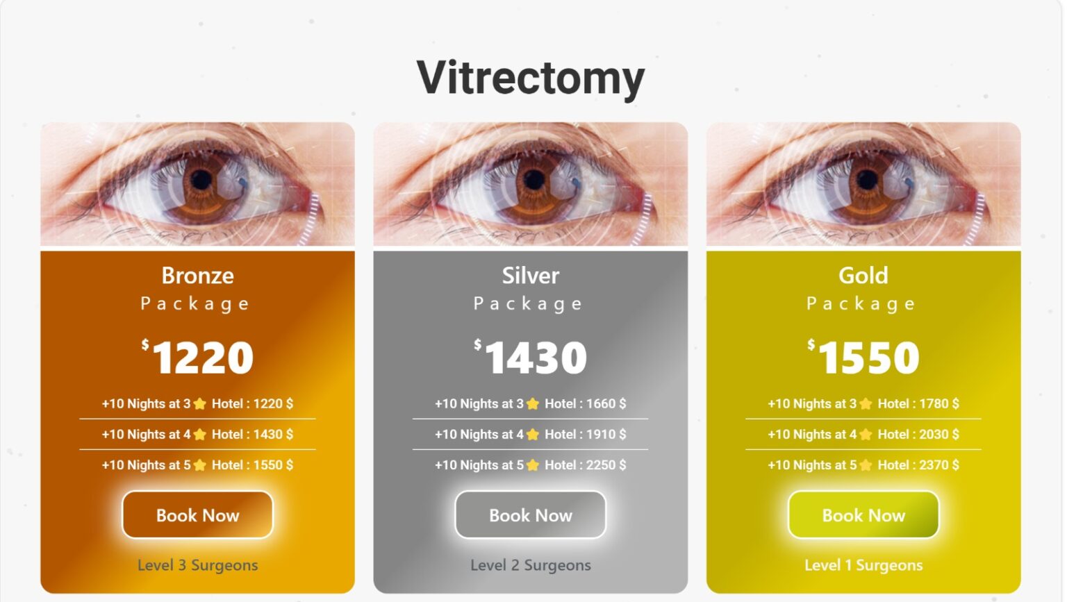 Vitrectomy packages in Iran with Nora health Tour