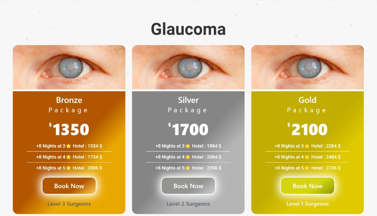 Glaucoma packages in Iran with Nora health Tour